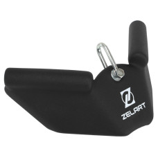 Рукоятка для зворотної тяги з вузьким хватом Reverse Grip нековзне покриття Zelart TA-9634 30см чорний