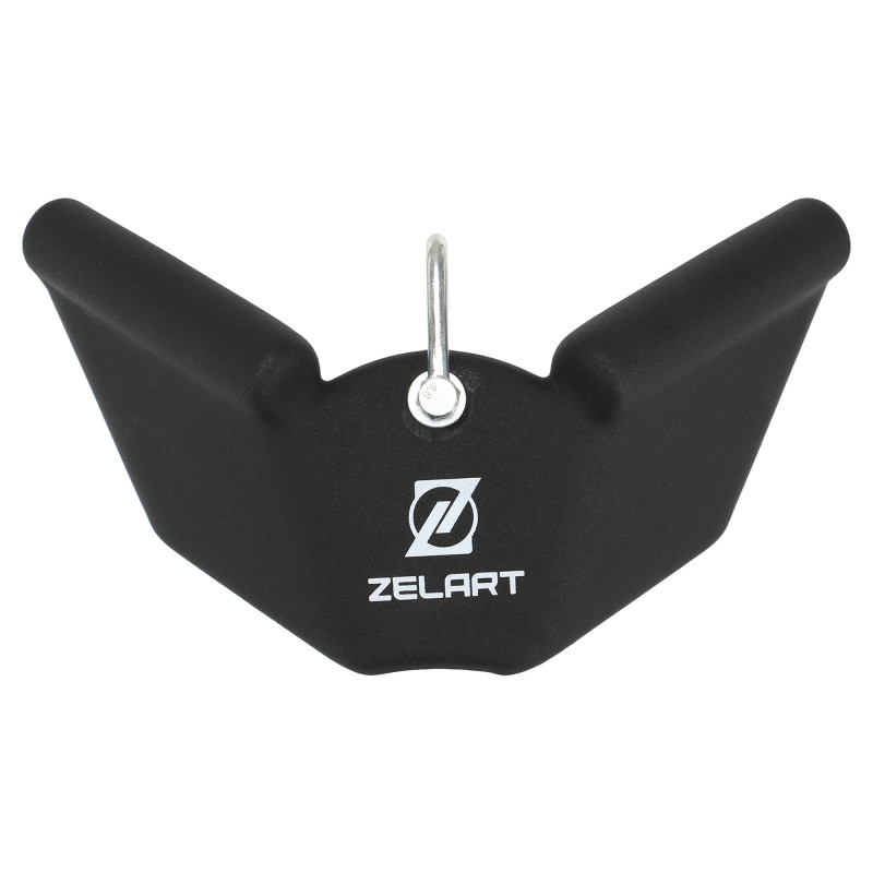 Рукоятка для зворотної тяги з вузьким хватом Reverse Grip нековзне покриття Zelart TA-9634 30см чорний