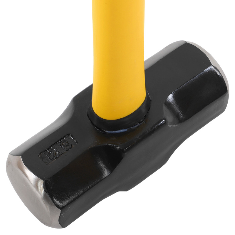 Кувалда сталевий молот для кросфіту GYM HAMMER Zelart TA-9635-12LB 12LB (5,4кг) чорний-жовтий