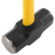 Кувалда сталевий молот для кросфіту GYM HAMMER Zelart TA-9635-14LB 14LB (6,4кг) чорний-жовтий