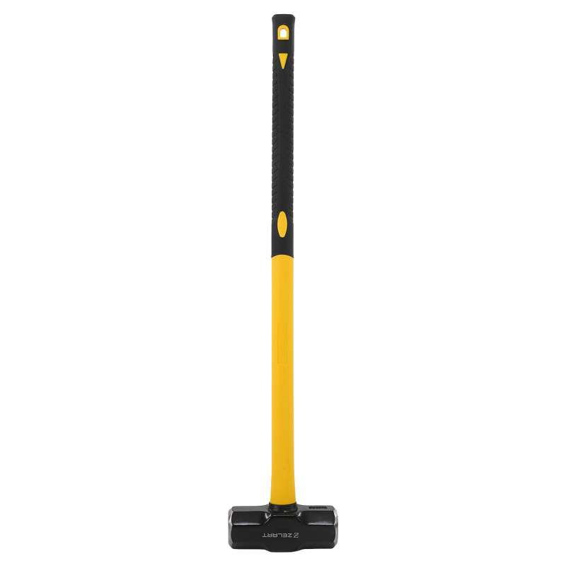 Кувалда сталевий молот для кросфіту GYM HAMMER Zelart TA-9635-14LB 14LB (6,4кг) чорний-жовтий