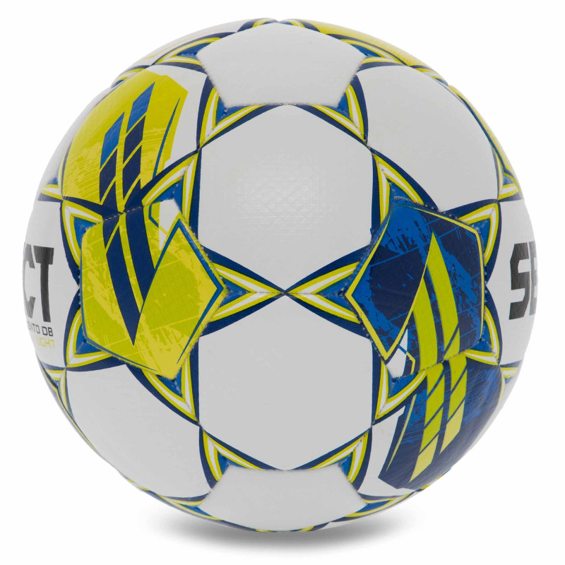 М'яч футбольний SELECT TALENTO DB V23 TALENTO-4WY №4 білий-жовтий