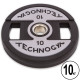 Млинці диски поліуретанові 2 Handle металева втулка TECHNOGYM TG-1837-10 51мм 10кг чорний