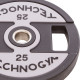 Млинці диски поліуретанові 2 Handle металева втулка TECHNOGYM TG-1837-25 51мм 25кг чорний