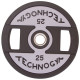 Млинці диски поліуретанові 2 Handle металева втулка TECHNOGYM TG-1837-25 51мм 25кг чорний