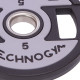 Млинці диски поліуретанові 2 Handle металева втулка TECHNOGYM TG-1837-5 51мм 5кг чорний