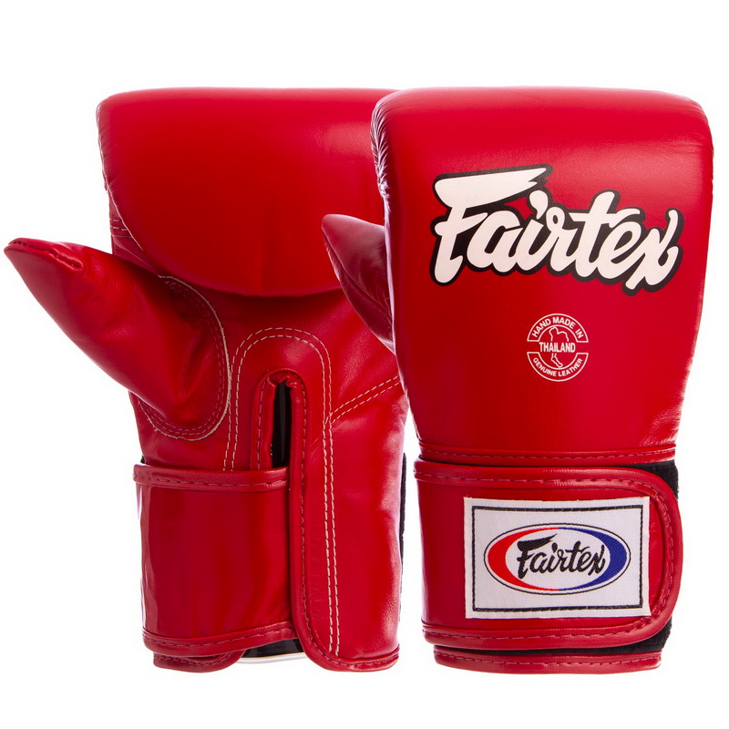 Снарядні рукавички-млинці для боксу шкіряні FAIRTEX TGT7 розмір M-XL кольори в асортименті