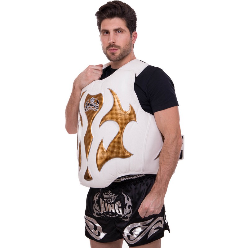 Жилет захисний для тайського боксу та кікбоксингу TOP KING Empower Creativity TKBDEM-01-GD S-XL кольори в асортименті
