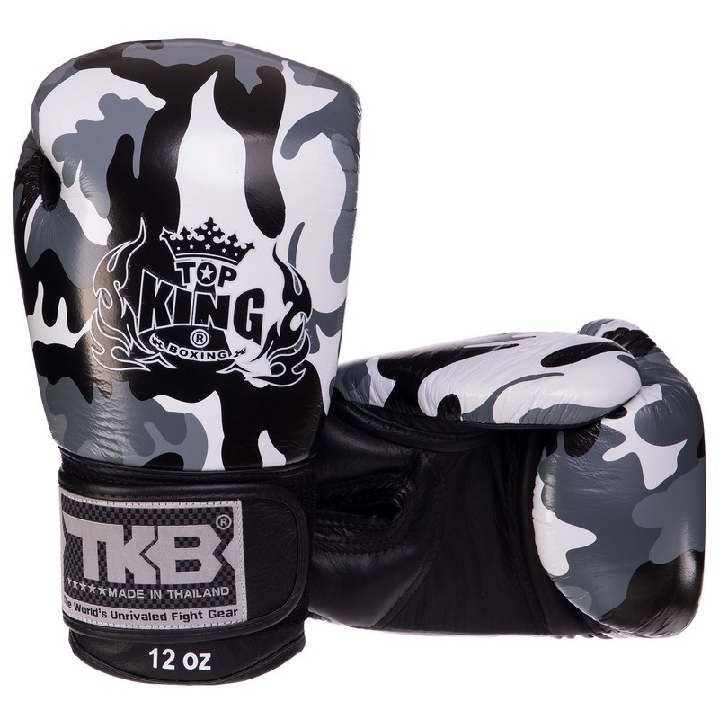 Боксерські рукавиці шкіряні TOP KING Empower Camouflage TKBGEM-03 8-18унцій кольори в асортименті