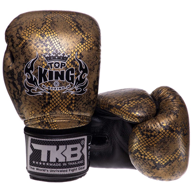 Боксерські рукавиці шкіряні TOP KING Super Snake TKBGSS-02 8-18унцій кольори в асортименті