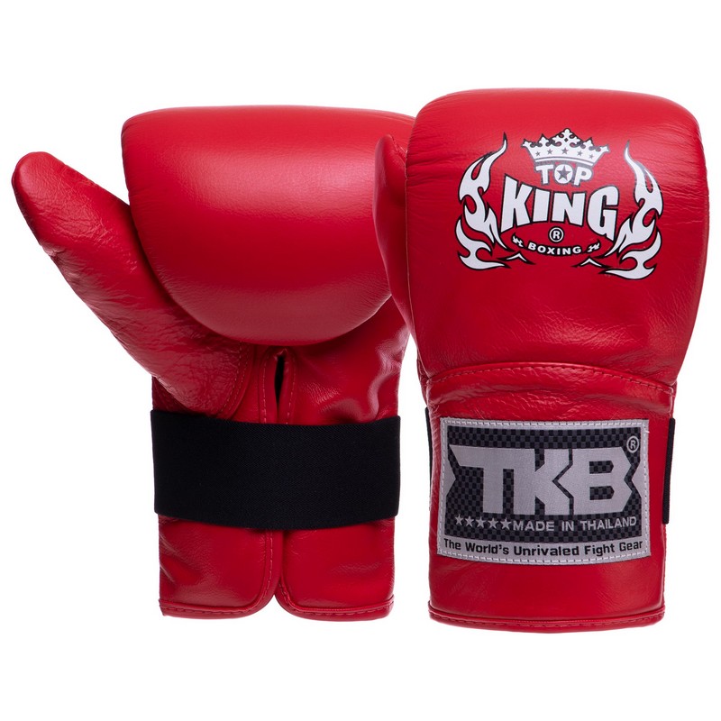 Снарядні рукавички-млинці для боксу шкіряні TOP KING Pro TKBMP-CT розмір S-XL кольори в асортименті