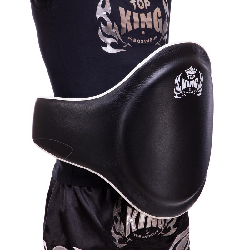 Пояс тренера для відпрацювання ударів шкіряний TOP KING Professional TKBPPB розмір-S-XL чорний