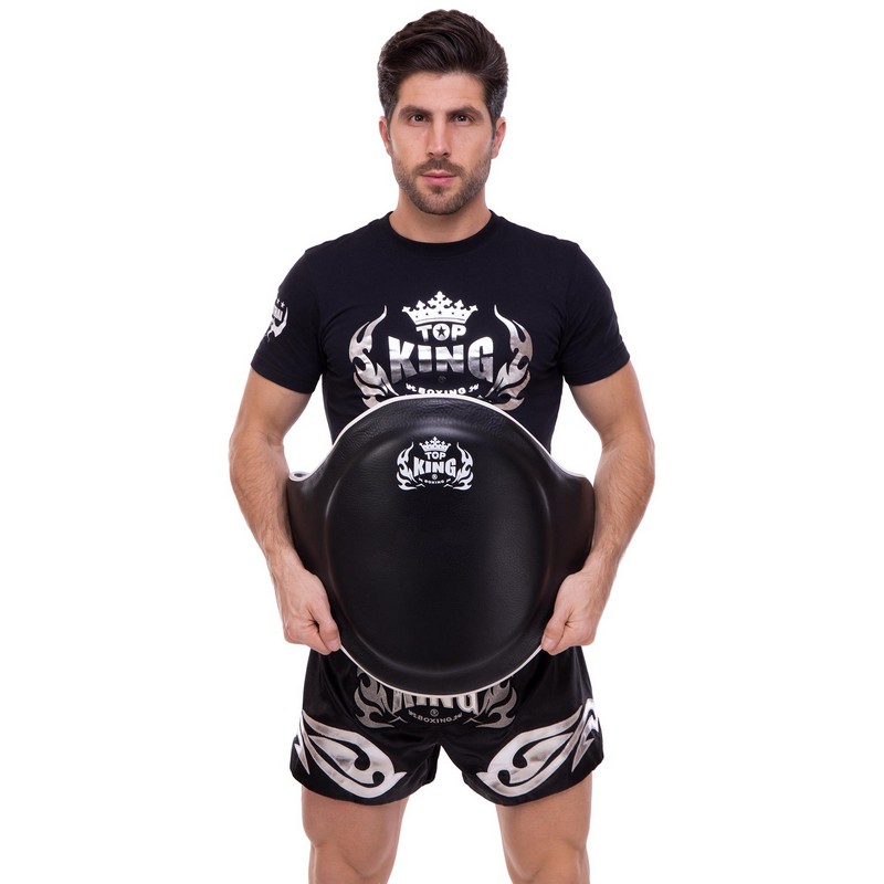 Пояс тренера для відпрацювання ударів шкіряний TOP KING Professional TKBPPB розмір-S-XL чорний