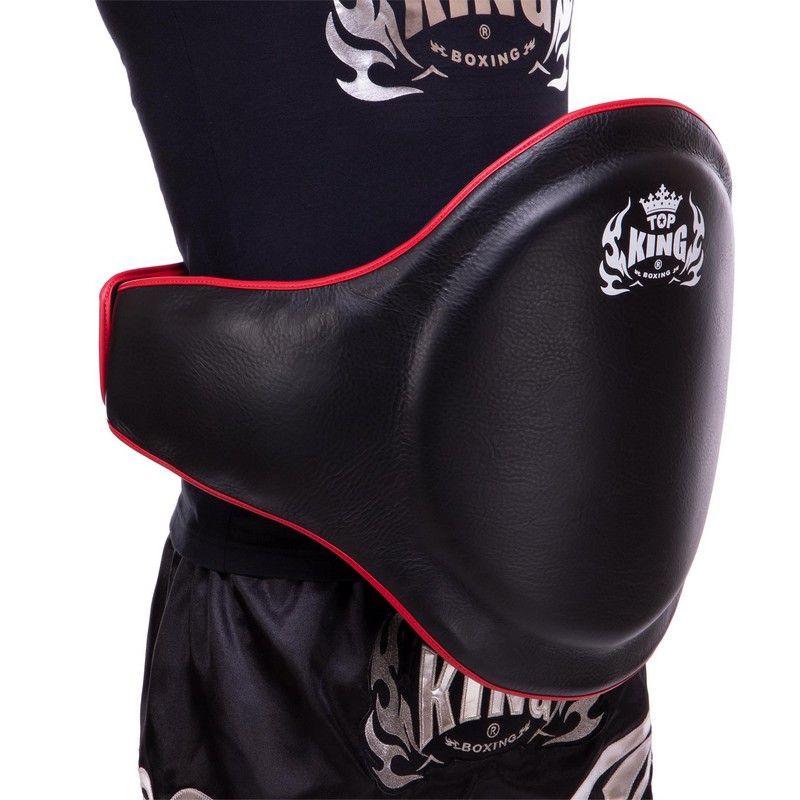 Пояс тренера для відпрацювання ударів шкіряний TOP KING Professional TKBPPV розмір-S-XL чорний