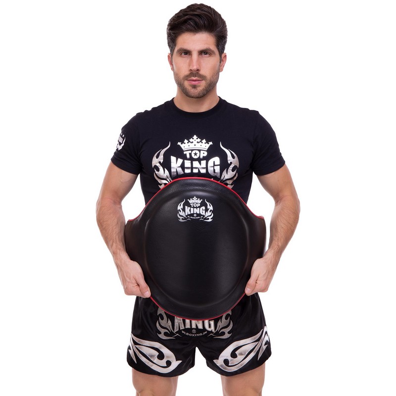 Пояс тренера для відпрацювання ударів шкіряний TOP KING Professional TKBPPV розмір-S-XL чорний