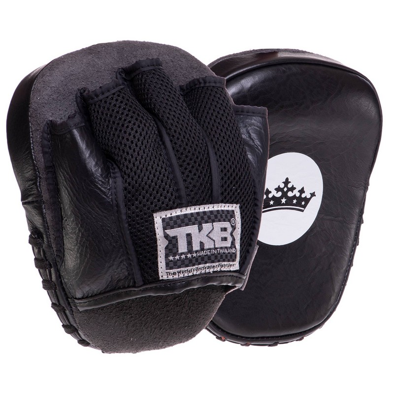 Міні-лапа боксерська зігнута тренувальна шкіра TOP KING Light Weight TKFML 18x15x4см 2штуки кольори в асортименті