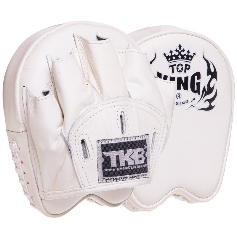 Міні-лапа боксерська зігнута тренувальна шкіра TOP KING Professional TKFMP 16x15x5см 2штуки кольори в асортименті