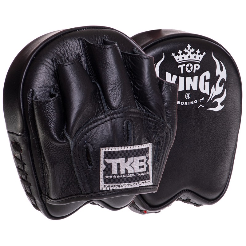 Міні-лапа боксерська зігнута тренувальна шкіра TOP KING Professional TKFMP 16x15x5см 2штуки кольори в асортименті