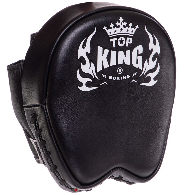 Міні-лапа боксерська зігнута тренувальна шкіра TOP KING Professional TKFMP 16x15x5см 2штуки кольори в асортименті