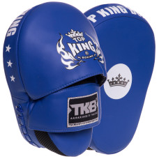 Лапа боксерська вигнута тренувальна шкіра TOP KING Super TKFMS 26x18x9см 2штуки кольори в асортименті