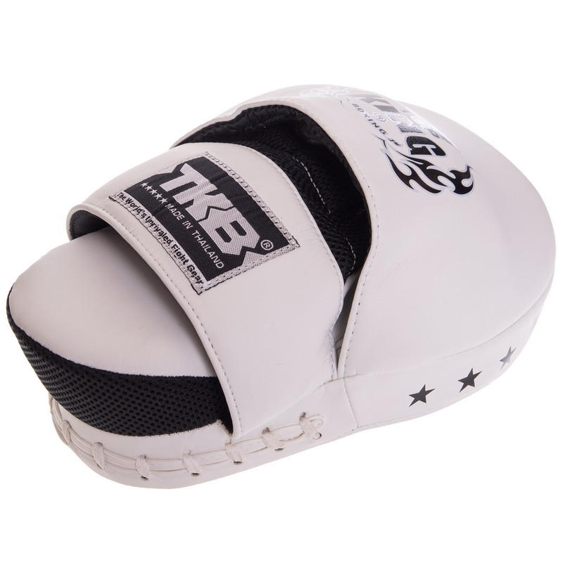 Лапа боксерська вигнута тренувальна шкіра TOP KING Super TKFMS 26x18x9см 2штуки кольори в асортименті
