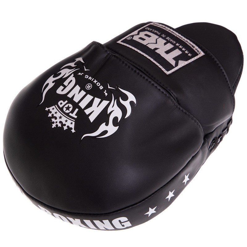 Лапа боксерська вигнута тренувальна шкіра TOP KING Super TKFMS 26x18x9см 2штуки кольори в асортименті