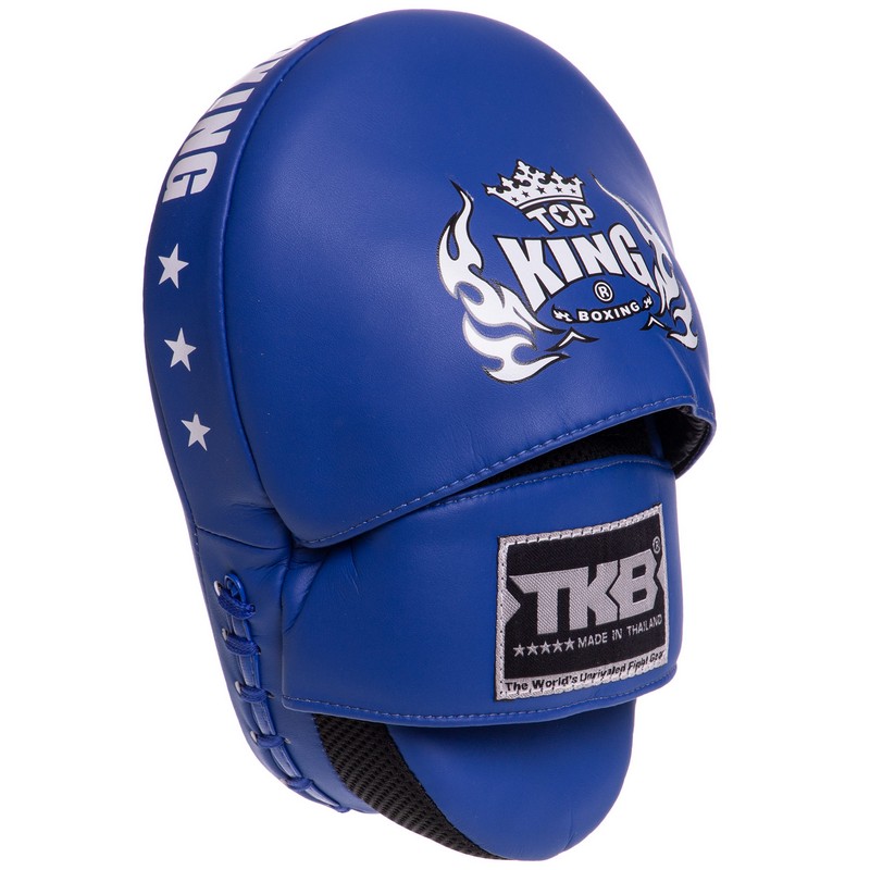 Лапа боксерська вигнута тренувальна шкіра TOP KING Super TKFMS 26x18x9см 2штуки кольори в асортименті