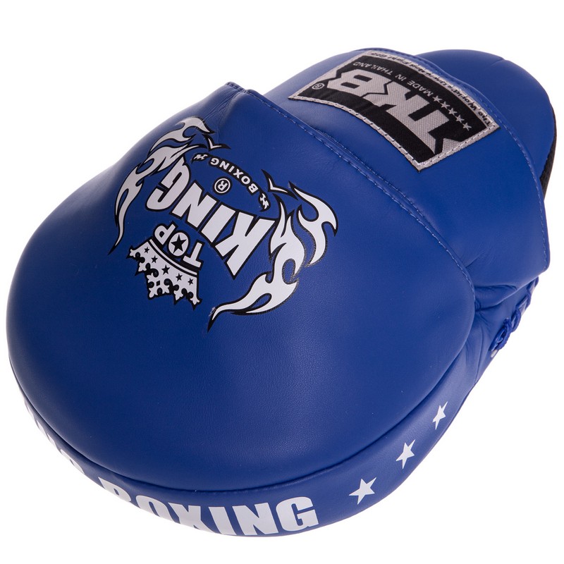 Лапа боксерська вигнута тренувальна шкіра TOP KING Super TKFMS 26x18x9см 2штуки кольори в асортименті