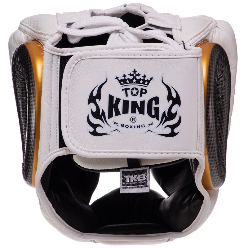 Шолом боксерський з повним захистом шкіряний TOP KING Empower TKHGEM-01 S-XL кольори в асортименті