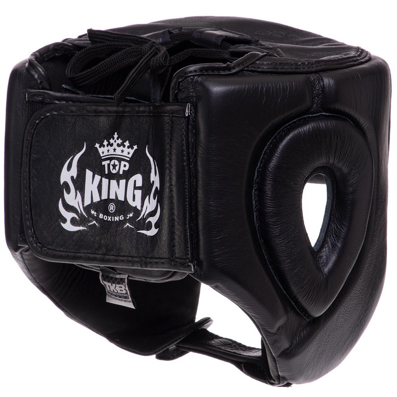 Шолом боксерський відкритий шкіряний TOP KING Open Chin TKHGOC S-XL кольори в асортименті