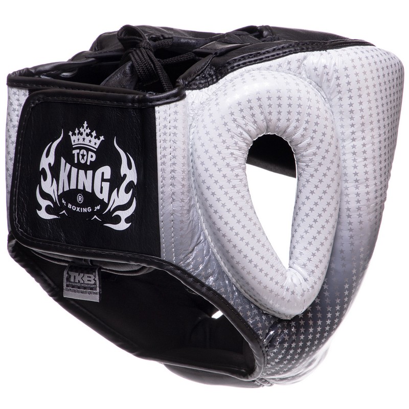 Шолом боксерський з повним захистом шкіряний TOP KING Super Star TKHGSS-01 S-XL кольори в асортименті