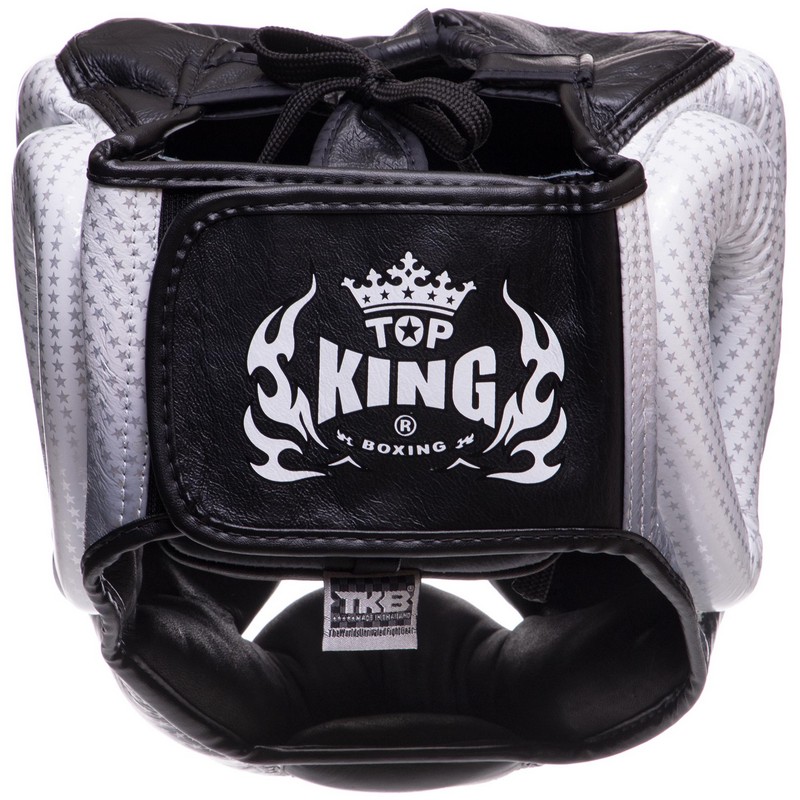 Шолом боксерський з повним захистом шкіряний TOP KING Super Star TKHGSS-01 S-XL кольори в асортименті