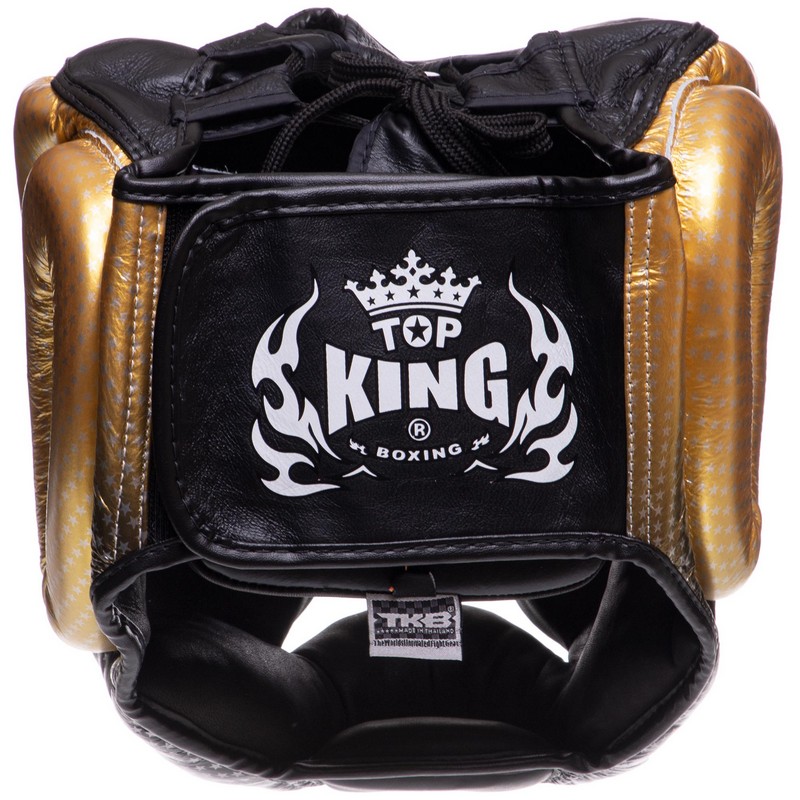 Шолом боксерський з повним захистом шкіряний TOP KING Super Star TKHGSS-01 S-XL кольори в асортименті
