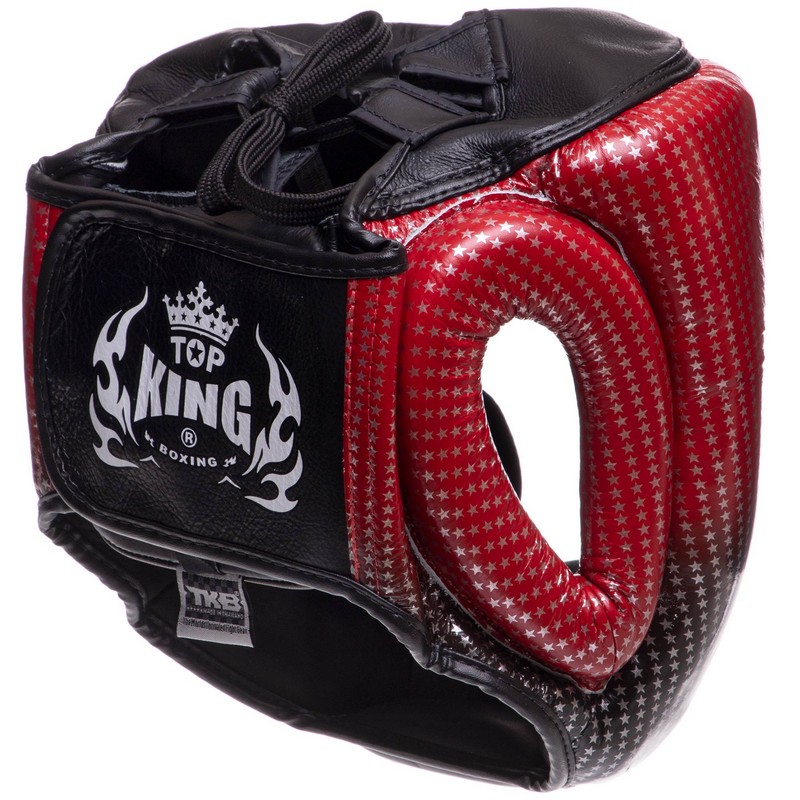 Шолом боксерський з повним захистом шкіряний TOP KING Super Star TKHGSS-01 S-XL кольори в асортименті