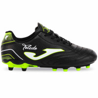Бутси футбольні дитячі JOMA TOLEDO TOJW2501FG розмір 31-38 чорний-салатовий