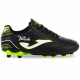 Бутси футбольні дитячі JOMA TOLEDO TOJW2501FG розмір 31-38 чорний-салатовий