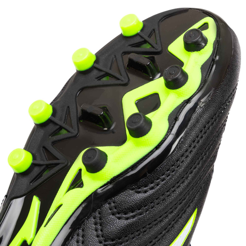 Бутси футбольні дитячі JOMA TOLEDO TOJW2501FG розмір 31-38 чорний-салатовий