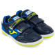 Футзалки взуття для міні-футболу дитяче на липучці Joma TOP FLEX TPJW2403INV розмір 31-37 темно-синій-синій
