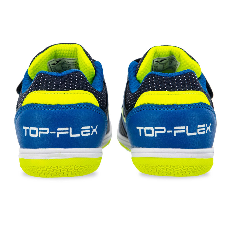 Футзалки взуття для міні-футболу дитяче на липучці Joma TOP FLEX TPJW2403INV розмір 31-37 темно-синій-синій