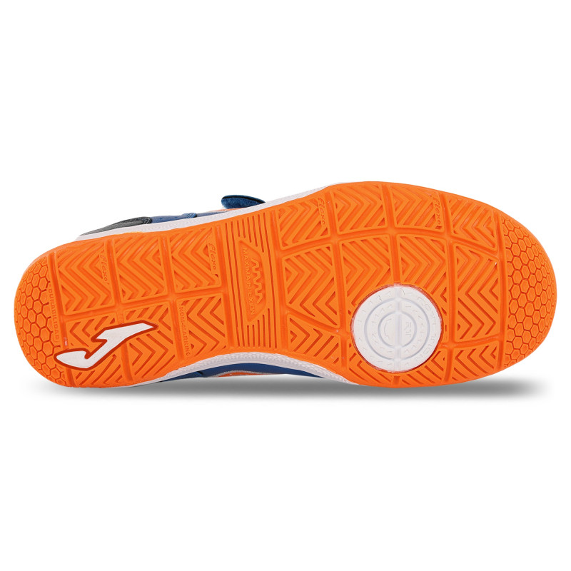 Футзалки взуття для міні-футболу дитяче на липучці Joma TOP FLEX TPJW2504INV розмір 26-34 синій