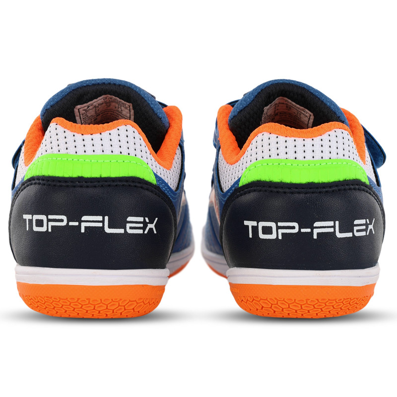 Футзалки взуття для міні-футболу дитяче на липучці Joma TOP FLEX TPJW2504INV розмір 26-34 синій
