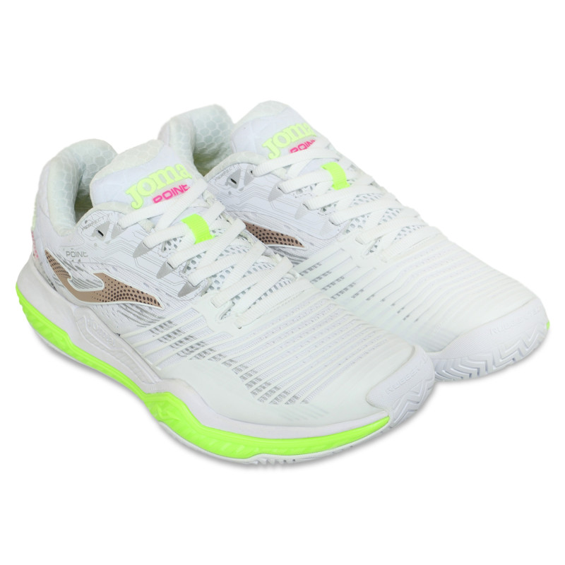 Кросівки тенісні жіночі Joma T.POINT TPOILS2302T розмір 36-41 білий-салатовий
