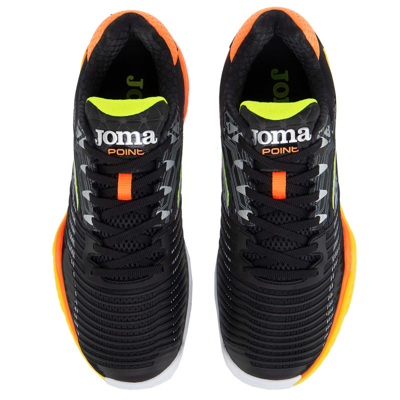 Кросівки тенісні чоловічі Joma T.POINT TPOINS2301P розмір 39-44 чорний-помаранчевий