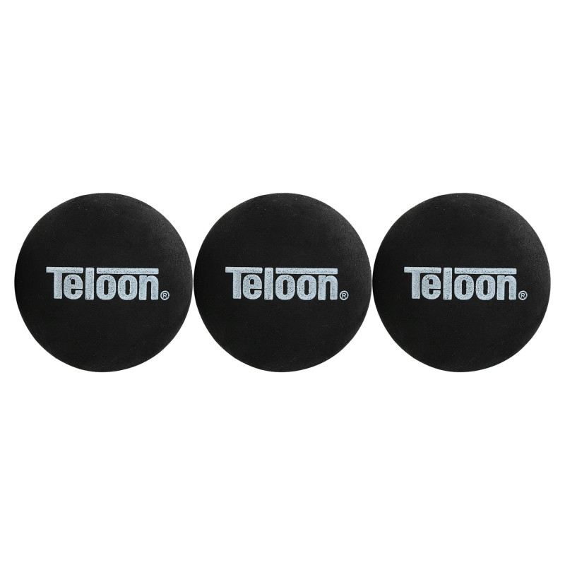 Набір м'ячів для сквошу TELOON TSQ0043 3шт чорний