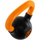 Гиря тренувальна цільна гумова з пофарбованою ручкою LiveUp Urethane competition kettlebell UAZE5336-10 вага 10кг чорний-помаранчевий