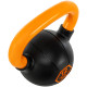 Гиря тренувальна цільна гумова з пофарбованою ручкою LiveUp Urethane competition kettlebell UAZE5336-12 вага 12кг чорний-помаранчевий