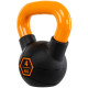 Гиря тренувальна цільна гумова з пофарбованою ручкою LiveUp Urethane competition kettlebell UAZE5336-4 вага 4кг чорний-помаранчевий