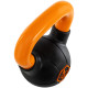 Гиря тренувальна цільна гумова з пофарбованою ручкою LiveUp Urethane competition kettlebell UAZE5336-4 вага 4кг чорний-помаранчевий