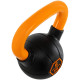 Гиря тренувальна цільна гумова з пофарбованою ручкою LiveUp Urethane competition kettlebell UAZE5336-6 вага 6кг чорний-помаранчевий