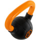 Гиря тренувальна цільна гумова з пофарбованою ручкою LiveUp Urethane competition kettlebell UAZE5336-8 вага 8кг чорний-помаранчевий
